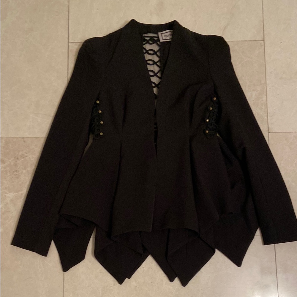 Black Asymmetrical Jacket